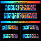Team name font options for Custom Black Alternate California Beach Baseball Jersey