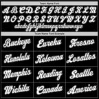 Team name font options for Custom Black White-Gray Round Neck Basketball Jersey