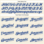 Team name font options for Custom Cream Black Pinstripe Baseball Jersey