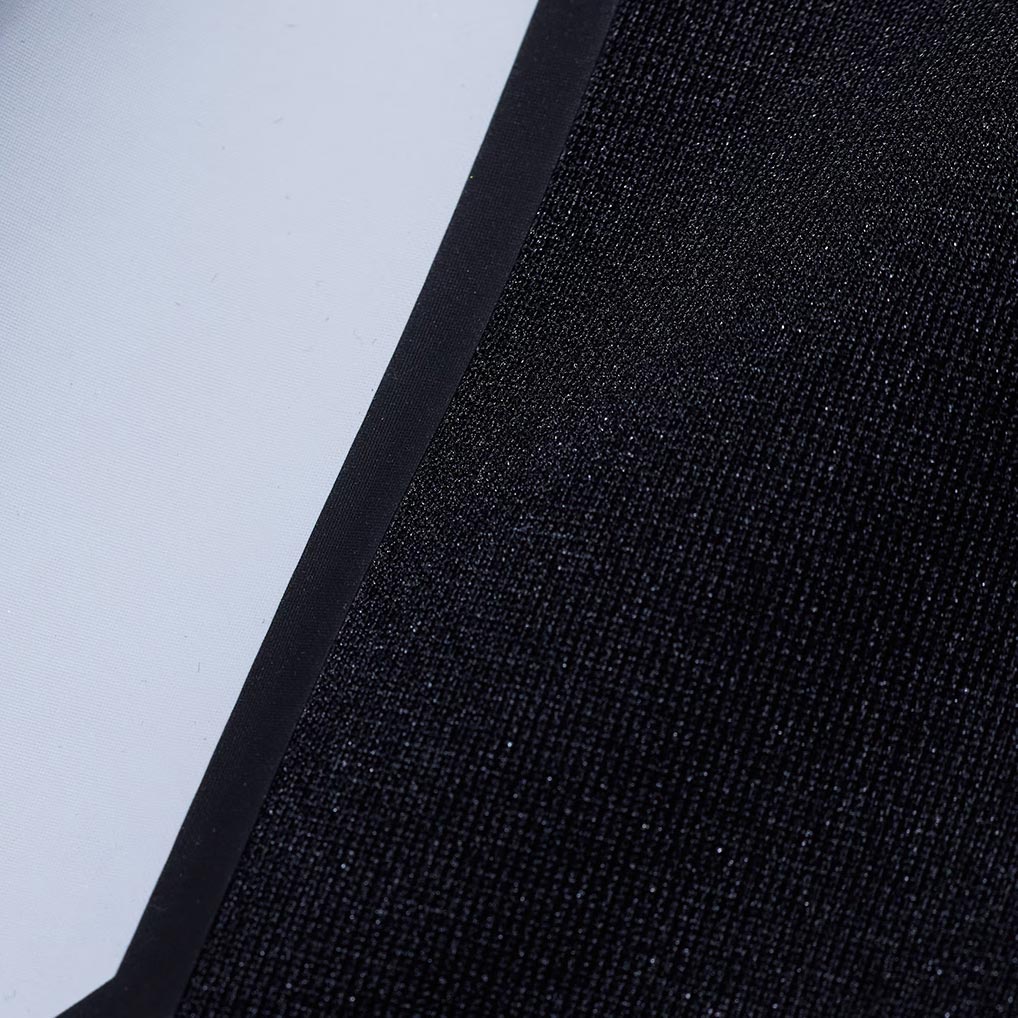Product details printed of Custom Las Vegas Black Football Jersey showing stitched logos, fabric and customization options By Athletrio