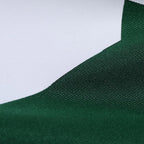 Product details printed of Custom New York Legacy Green Football Jersey showing stitched logos, fabric and customization options By Athletrio