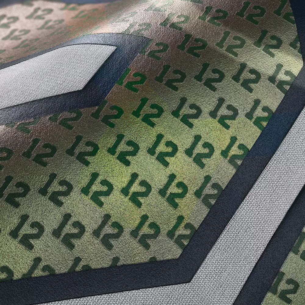 Product details print of Custom Wolf Gray Football Jersey showing stitched logos, fabric and customization options By Athletrio